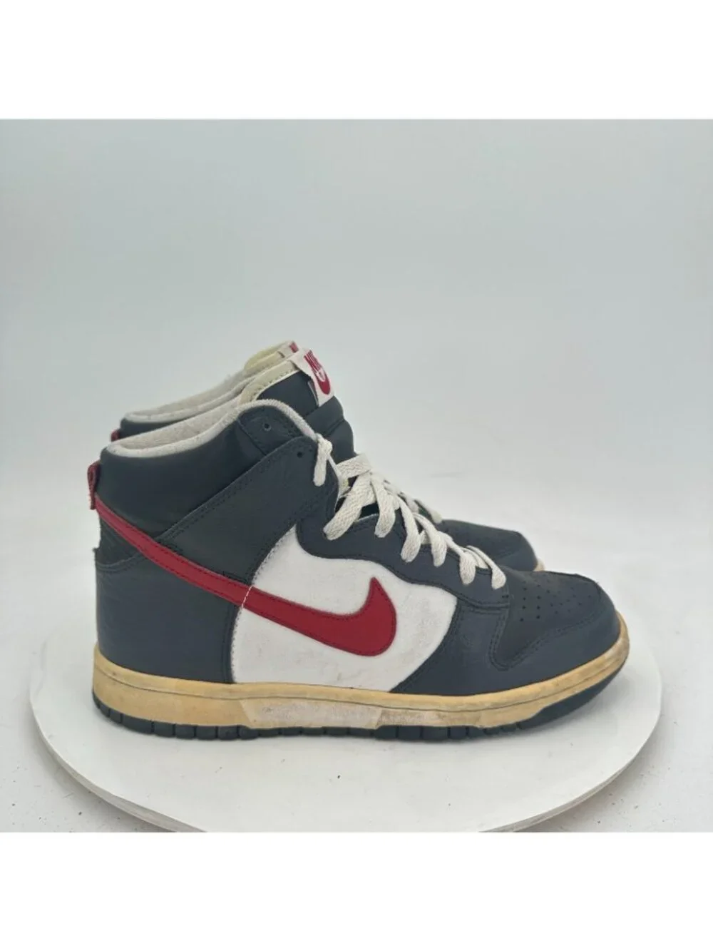 Nike Dunk High Youth Size 5Y Women 6.5 308319-061 Black Varisty Red Shoes